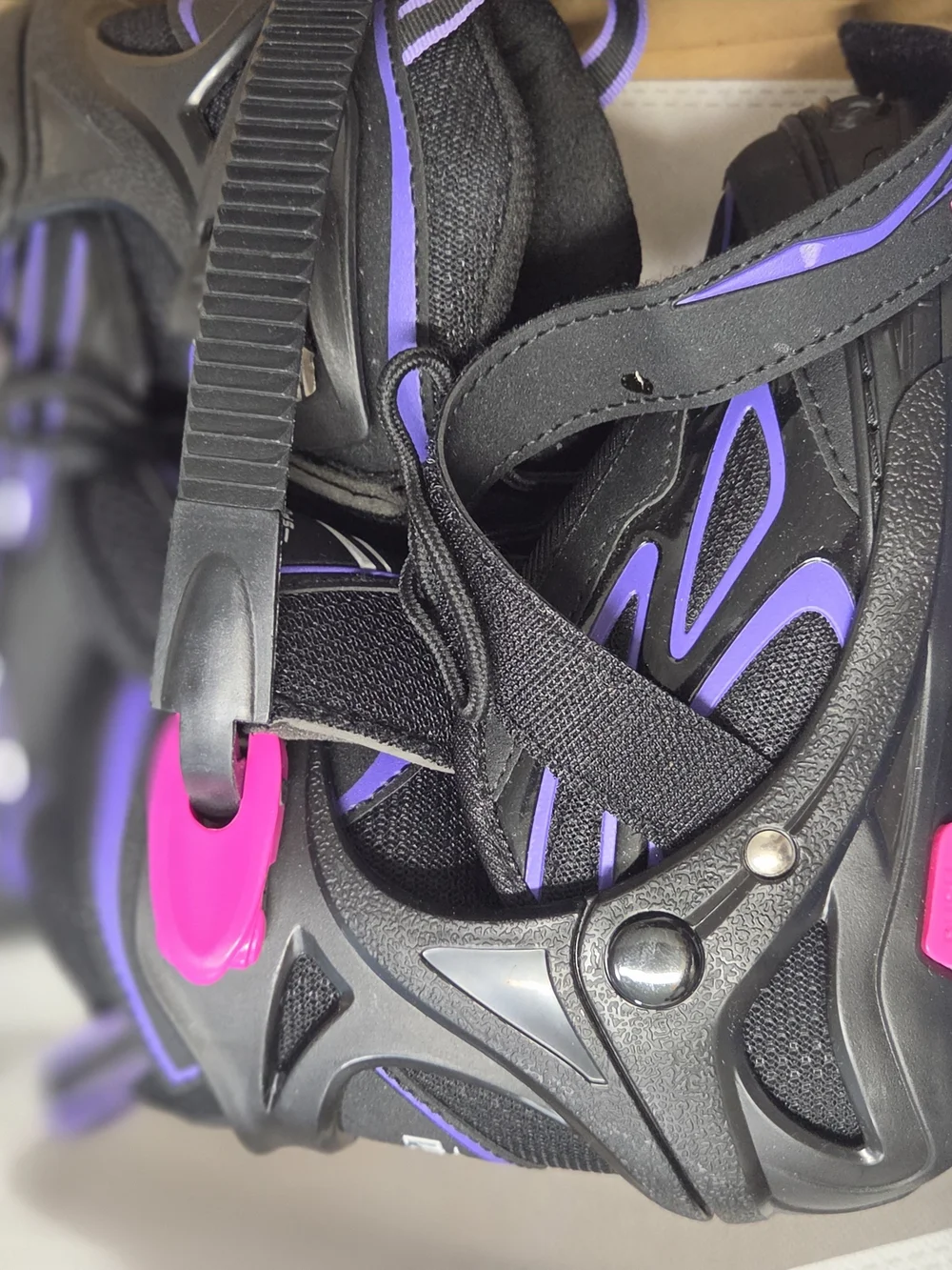 Skates 2PM Sports children's adjustable inline Black Purple and Pink Accents